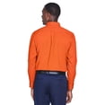 thumbnail image 2 of Harriton Easy Blend Long-Sleeve Twill Shirt with Stain-Release (M500) Team Orange, 6XL, 2 of 3