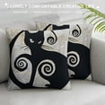 thumbnail image 4 of YINGXI Funny Cat Tail Decorative Pillowcase - Square Throw Pillow Cover for Sofa 12x12in, 4 of 6
