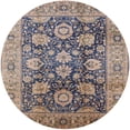 thumbnail image 1 of Ahgly Tapis d'Intérieur Rond Moderne Mi-Siècle Gris Carbone Oriental, 6 Pieds Rond, 1 of 6
