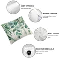 thumbnail image 4 of Nawypu Eucalyptus Leaves Pillow Cover Blue Green Summer Flower Throw Pillow Case Greenery Decoration Cushion Case for Outdoor Activity Sofa Home Couch Office Car, 2Pcs, 4 of 6
