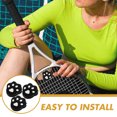 thumbnail image 3 of SEWACC 3Pcs Black Silicone Tennis Racket Dampeners Practical Shock Absorbers for Tennis, 3 of 8