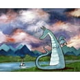 thumbnail image 2 of Doss, Andrea 14x12 Black Ornate Wood Framed with Double Matting Museum Art Print Titled - Francis The Dragon, 2 of 4