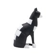 thumbnail image 2 of Estatua de gato para decoración del hogar, artesanía de resina, 14 x 7,2 x 19,3 cm. Decoración de habitación. Regalo único. negro, 2 of 9