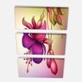 thumbnail image 3 of Design Art - Fuchsia Flowers with Green Leaves, 3 of 3