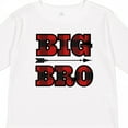thumbnail image 4 of Inktastic Big Bro Buffalo Plaid Brother Boys Long Sleeve Toddler T-Shirt, 4 of 5