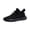 Black, variant on Womens Breathable Fly-Woven Versatile Sports Shoes Casual Platform White Shoes