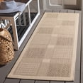 thumbnail image 2 of Safavieh Courtyard Eileen Geometric Indoor/Outdoor Runner Rug, Natural/Brown, 2'3" x 6'7", 2 of 7