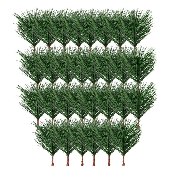 RENACLIPY Pine Spray Stem Green 30Pcs 3.3x2.6x1.6In