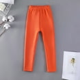thumbnail image 6 of mgoYE Girl Winter Thick Warm Pant Printing Lined Legging Tight(Orange,7-8 Years), 6 of 7