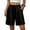 (Fashion 35)Black, variant on Aimik Plus Size Shorts for Women Solid Cotton Linen Loose Fit Casual Short Pants Summer Lightweight Comfortable Bottoms