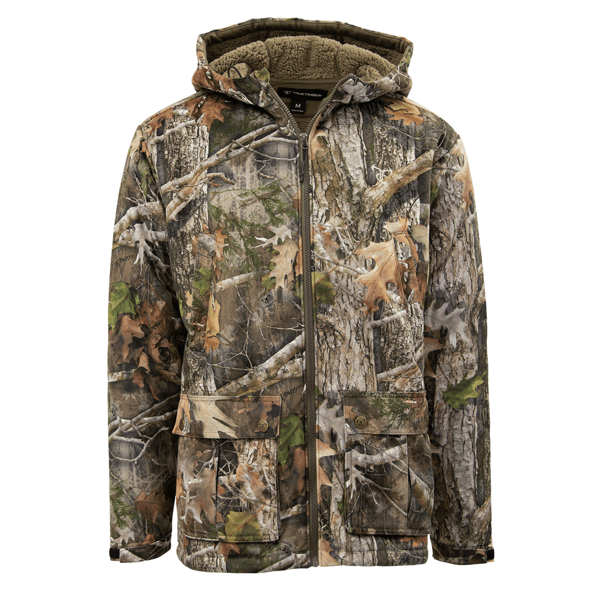 TrueTimber Men s TrueSuede NeeshaFalls Camo Hunting Parka Warm Sizes M-2XL