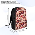 thumbnail image 4 of Balery Skull rock record music heart Mochila - Mochila Estilosa y Duradera para Laptop de 15 Pulgadas con Tela Oxford Impermeable, 4 of 8