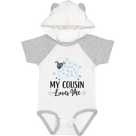 

Inktastic My Cousin Loves Me Lamb Gift Baby Boy or Baby Girl Bodysuit