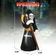 thumbnail image 3 of Costway 8 FT Halloween Inflatable Grim Reaper Ghost Blow-up Decoration with 3 LED Lights, 3 of 10
