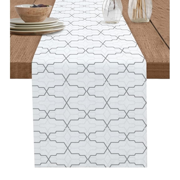 Table Runner Linen Blend Table Decoration for Kitchen Dinning Textured Table Decoration for Indoor Outdoor Party Wedding Decor 13x90inch
