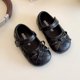 thumbnail image 5 of Pisos Negros con Zapatos de Moda de Princesa de Suela Suave de Chicas de Arco con Correa, 5 of 6