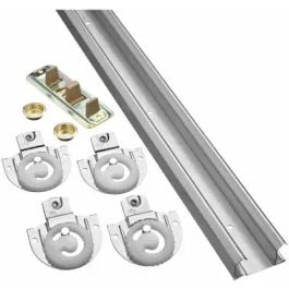 

National Hardware National Hardware N343-087 By-Passing Adjustable Door Hardware Kit 72 Inch Galvanized Steel