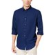 thumbnail image 1 of Camisa de franela Club Room con diseño de espiga para hombre, azul, grande, 1 of 1