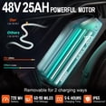 thumbnail image 2 of TST Electric Bike for Adults, 750W Peak 1500W Motor, 20"x4" Fat Tire, E Mountain Bike, 48V/25AH UL2849, 2 of 7