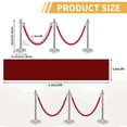 thumbnail image 1 of Kojooin 4/6PCS Stanchions and Black Velvet Ropes Set - Crowd Control Barriers with Sand-Fillable Weighted Base for Wedding, Red Carpet, Parties, 1 of 8