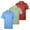 Green / Red / Blue, variant on BIG ELEPHANT Boys 3-Pack Polo Shirts, Soft & Breathable Kids School Uniform, Short-Sleeve Everyday Wear for Ages 6–15