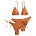 thumbnail image 1 of DGMIOCS Women's Bikini Set Two Piece Bathing Suit Coffee M, 1 of 7