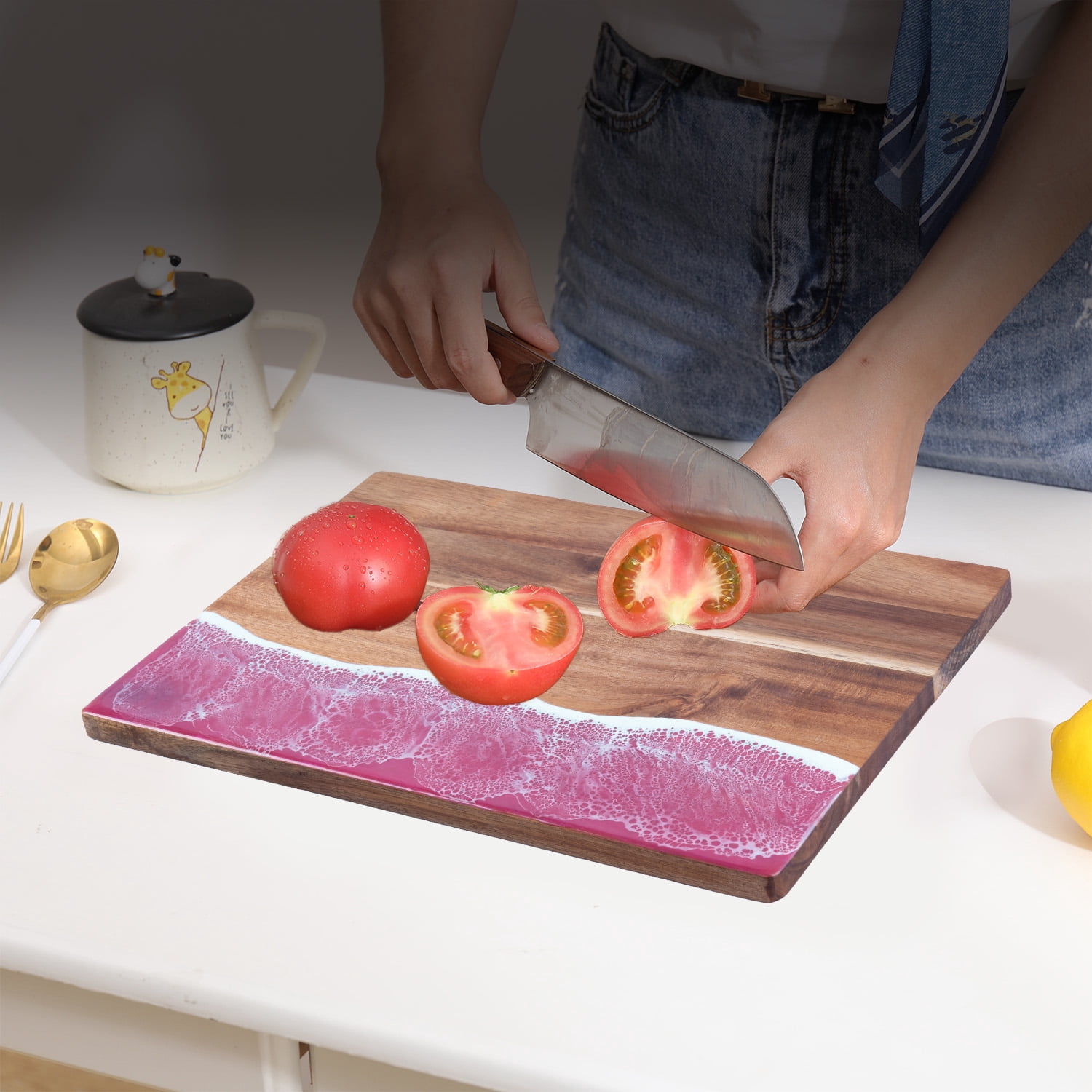 GZCMXH Wooden for Meat, Vegetables, and Fruits Cutting Board