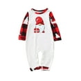 thumbnail image 4 of MASRIN Holiday Family Matching Pajamas,Christmas Pajamas for Family with Dog Xmas Pjs Matching Set Long Sleeve T-Shirts and Plaid Pants Holiday Nightgowns,Matching Family Jammies, 4 of 6