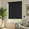 thumbnail image 3 of SUNOFF Cordless Blackout Blinds with Valance–Thermal Insulated,UV Protection,Free-Stop Spring(Home/Office),42"Wx72"H,Black, 3 of 5