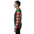 thumbnail image 2 of #followme Mens Ugly Christmas Sweater - Sweaters for Men 6774-10195-S (Green - Santa Sees You, XX-Large), 2 of 3