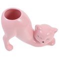 thumbnail image 6 of ADDHAT Planters Cat Ceramic Pink 1Pcs, 6 of 8