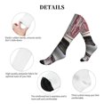 thumbnail image 5 of Lsque Rustic Door Handle Closeup Pattern Sport Compression Socks for Men & Women 15-20 mmHg Knee High Nurse Pregnant Running Medical and Travel Athletic, 5 of 6