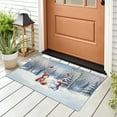 thumbnail image 3 of Hello Winter Manx Football Snowman Welcome Snowy Morning Doormat Cat Lover Kitten Owner Gifts Indoor Outdoor Welcome Mat - 01012, 3 of 5