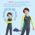 thumbnail image 2 of Kids One Piece Long Sleeve Swimsuit Diving Suit for Boys Girls, 2 of 6