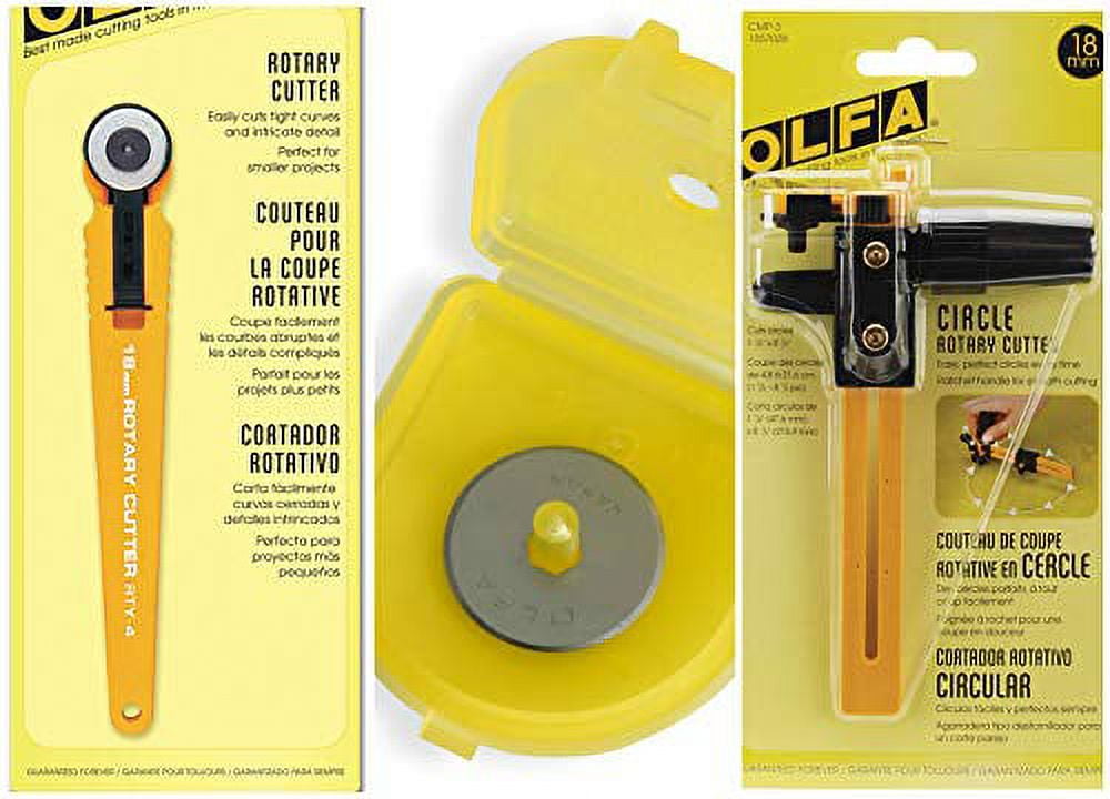 Olfa Rotary Cutter 18mm, 28mm, 45mm or Compass Cutter or Replacement Blades