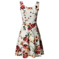 thumbnail image 2 of FashionOutfit Women's Floral Flare Sleeveless Dress MADE in USA, 2 of 3