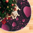 thumbnail image 5 of FMSHPON Valentine Rose Gradient Hearts Xmas Christmas Tree Skirt Stand Mat for Holiday Party Decoration Indoor Outdoor 36 inches, 5 of 6