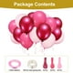 thumbnail image 2 of Uxcell 100 piezas de Globos de Fiesta Rosa/Rosa Metalizado/Tono Rojo Rosa con 2 Rollos de Cinta de 12 Pulgadas Globos de Cumpleaños de Látex, 2 of 5