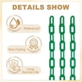 thumbnail image 3 of Uxcell 10 Feet Plastic Chain Link Safety Barrier Chain 1x2" Buckle Dark Green, 3 of 6