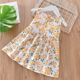 thumbnail image 5 of HAOYNU Baby Toddler Girls Sleeveless Floral Dresses for Girls,1-8Years Baby Summer Dress Tutu Skirts Princess Dresses Little Girls A-Line Skirt Floral Printing Skirt, 5 of 9