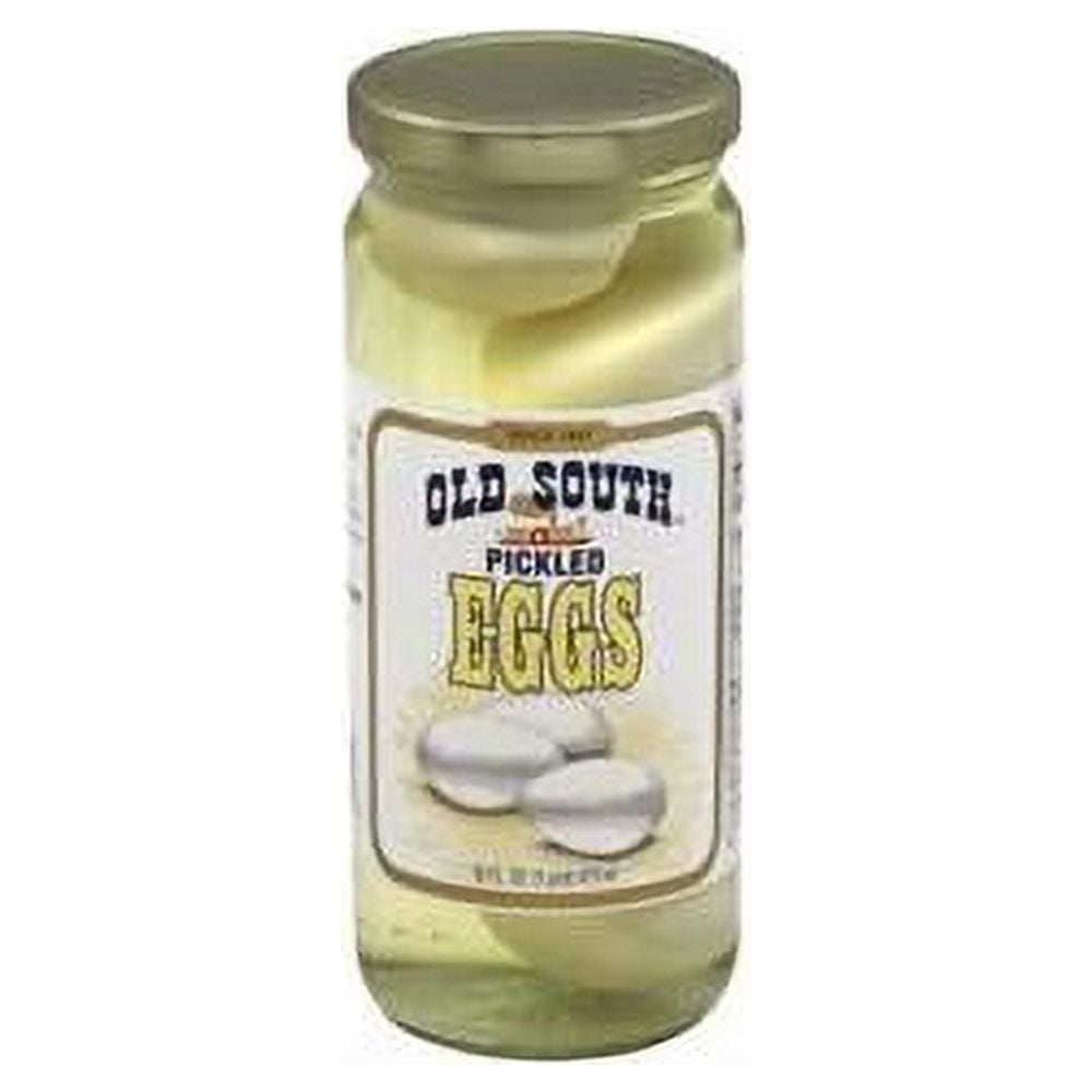 (2 pack) Old South Pickled Eggs, Whole, Mild, Shelf Stable Jar, 16 fl oz