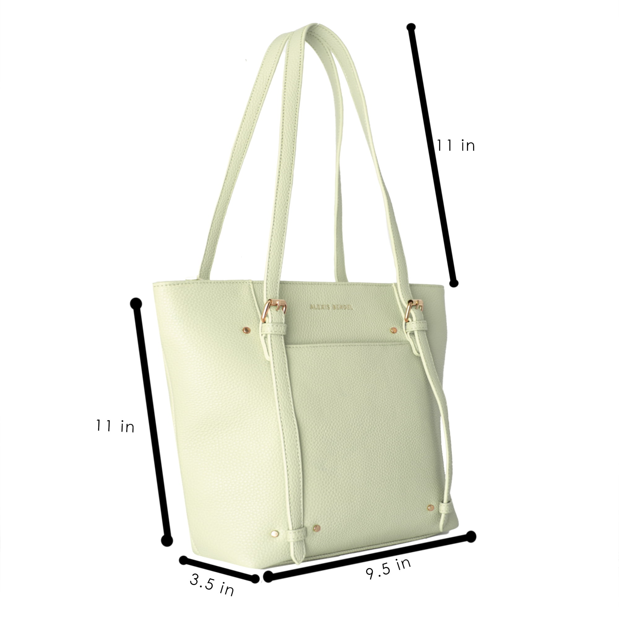 Alexis Bendel Sage Women’s Vegan Leather Chic Tote Everyday Handbag Purse