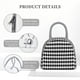 thumbnail image 4 of Balery Black And White Diamonds Bolsa de Almuerzo para Mujeres, Caja de Almuerzo, Bolsa de Almuerzo Pequeña Impermeable, Tote de Almuerzo Reutilizable con Gran Capacidad, 4 of 6