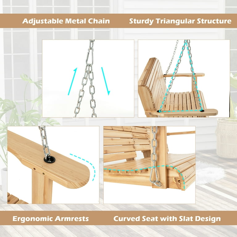 Wooden swing seat design new arrivals