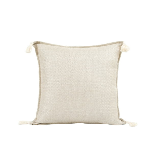 Cojín Decorativo Antonela Borlas Beige