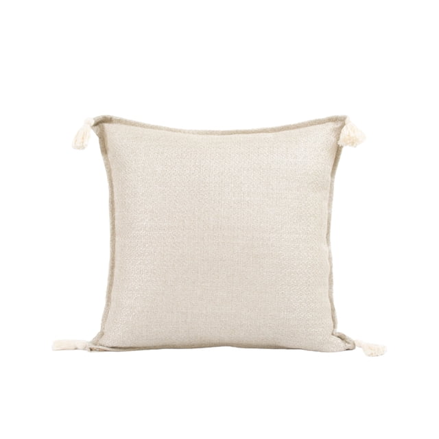 Cojín Decorativo Antonela Borlas Beige