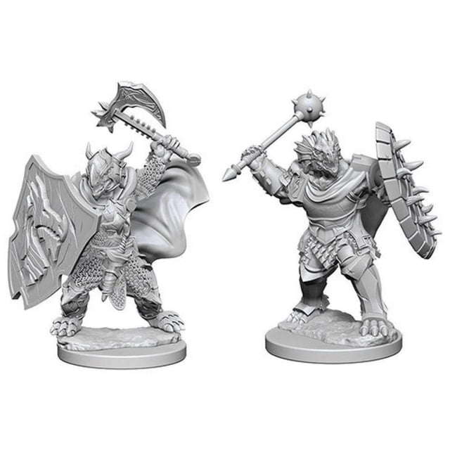 Miniaturas El maravilloso paladín nacido del dragón sin pintar de D&D Nolzur