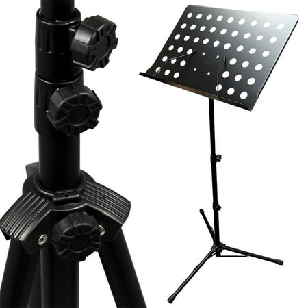 Adjustable Music Conductor Stand Folding Sheet Music Stand Metal Music Holder