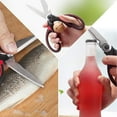 thumbnail image 3 of Kitchen Scissors, Heavy Duty Kitchen Shears Dishwasher Safe Stainless Steel Multi-Function Cooking Shears For Chicken, Meat, Herbs And Vegetable, 3 of 5