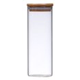 thumbnail image 1 of de con bambú Suministros Contenedor de almacenamiento de alimentos Lata sellada apilable para té Azúcar G , 6.5x18cm 550ml, 1 of 7